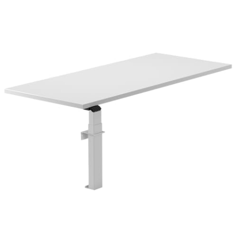 Worktrainer - Linak Wall Solo - Elektrischer Wandtisch - Weißes Gestell/Ohne Tischplatte