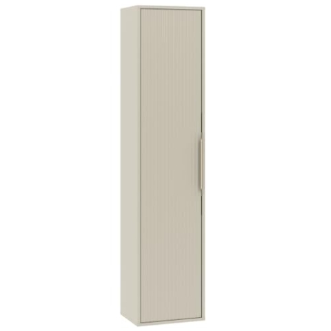 Badplaats B.V. Badezimmerschrank Rimini 38 x 33 x 170 cm - Beige - 1-türige Hängesäule