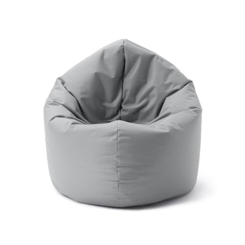 Lumaland Sitzsack Drops: runder Sitzsack (300 L) mit 2-in-1-Funktion für bequemes Sitzen & Liegen | Der Doppelagent für Relax-Momente in- & Outdoor I Mit anpassungsfähiger EPS-Füllung | Ø 120 x 75 cm