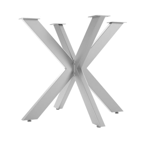 SOTECH Tischgestell SPIDER/Schwerlast Tisch-Beine aus echtem Edelstahl gebürstet/Tisch-Füße 710 x 850 x 850 mm/Einfache Montage/Tisch-Kufen für DIY-Projekte Esstische