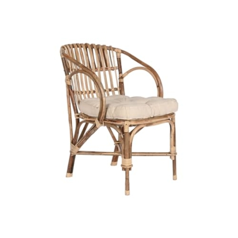 Home ESPRIT Gartenstuhl Bambus Rattan 58 x 65 x 85 cm