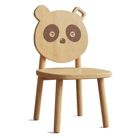 Emob Panda Kinderstuhl - 36x31x55cm - Bambusholz