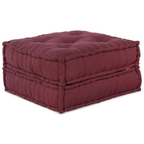 vidaXL Pouf Modular Kastanienbraun 70x70x36 cm Stoff, Sofa, Sitzpouf, Schlafsofa, modulares Sofa, Sitzpuff, Palettenkissen, Stoffsofa, Bodensofa