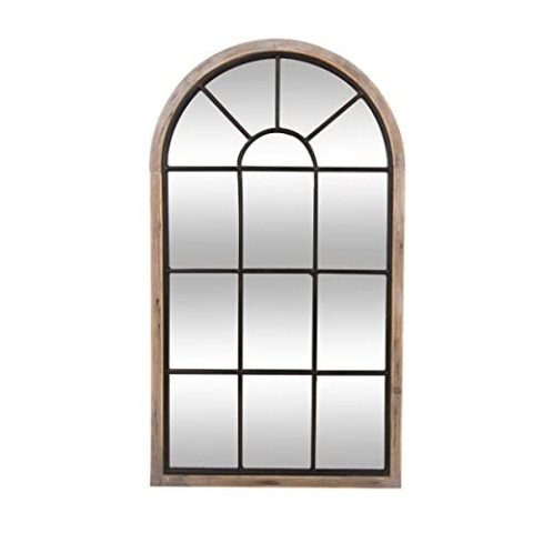 Atmosphera - Spiegel Zoé - Metall und Holz 60 × 107 cm - Schwarz
