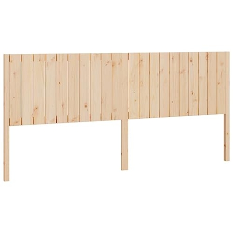vidaXL Kopfteil Betthaupt Bettkopfteil für Bett Bettgestell Bettrahmen Holzbett Massivholzbett Schlafzimmer 205,5x4x100cm Massivholz Kiefer