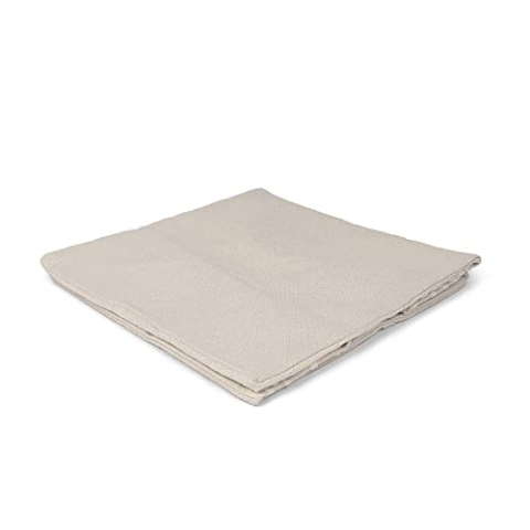 Paco Home Indoor Sitzsack Sessel Wohnzimmer Sitzkissen Hocker Sitzhocker Bodenkissen Fußhocker Pouf Quadratisch Modern Ungefüllt Skandi 50x50x40