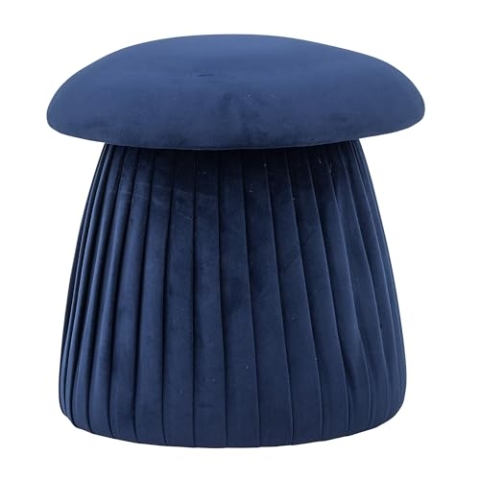 [DL] Roberta Pouf, Blue, Recyceltes Polyester; D44xH45 cm