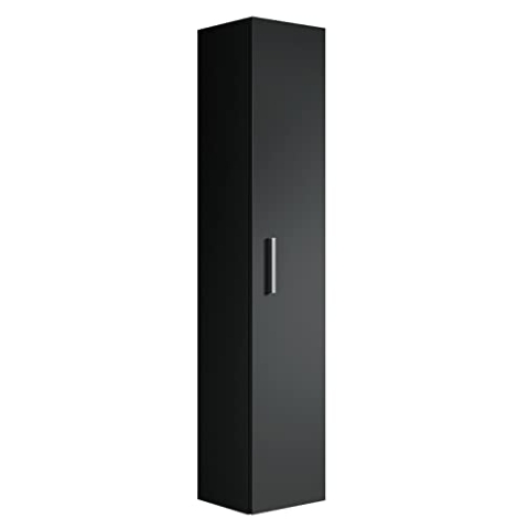 Badezimmer Badschrank Pluto 150cm Schwarz - Regal Schrank Hochschrank Schrank Möbel