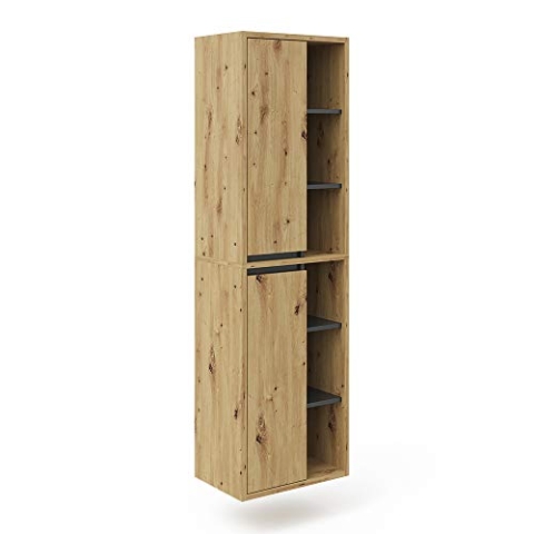 Vicco Badschrank Viola, Badezimmerhochschrank, Artisan-Eiche, 50 x 170 cm