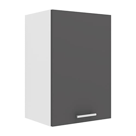 VCM Küchenschrank hängend | Maße ca. H. 60 x B. 40 x T. 31 cm | Hängeschrank mit Zwei Fächern | Küchenmöbel – Esilo Weiß/Anthrazit