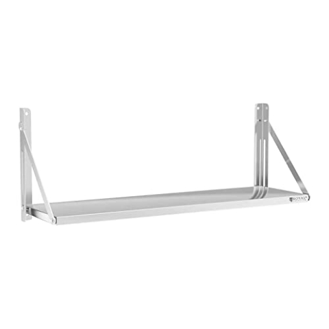 Royal Catering RC-BFWH12030 Wandbord klappbar 120 x 30 cm 40 kg Edelstahl
