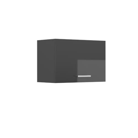 Vicco Hängeschrank R-Line, hängender Küchenschrank, Anthrazit Hochglanz, 60 cm Flach