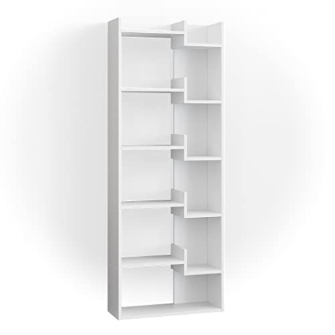 Vicco Raumteiler Fico, stehendes Bücherregal, Weiß, 61 x 160.2 cm