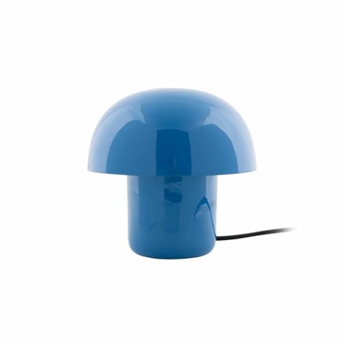 Leitmotiv [DL] Table lamp Fat Mushroom Mini Enamel Bright Blue -
