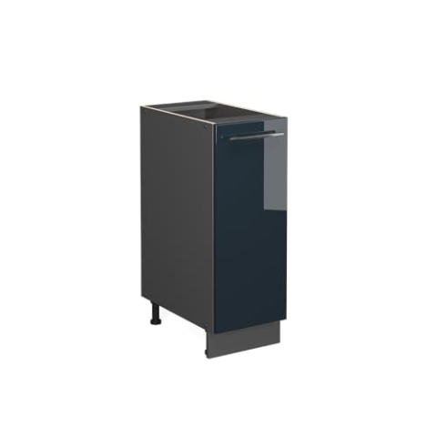 Vicco Apothekerunterschrank Fame-Line, Dunkelblau Hochglanz, 30 cm ohne Arbeitsplatte