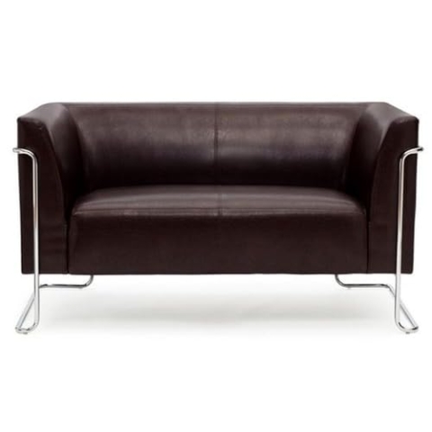 hjh OFFICE Lounge Sofa Curacao Kunstleder Braun