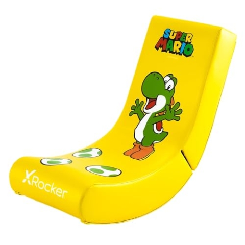 X Rocker Nintendo Super Mario Floor Rocker | Gaming Sessel für Kinder | Yoshi Design