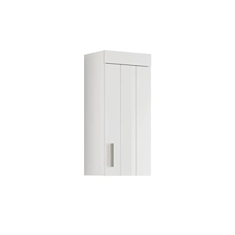 xonox.home X19A9721 Snow Hängeschrank Bad in Weiß Hochglanz, Badschrank 36 x 79 x 24 cm