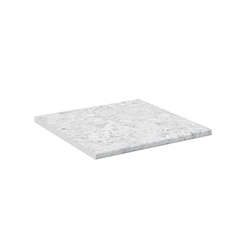 Vicco Küchenarbeitsplatte R-Line, Küchen Arbeitsplatten, Marmor Weiß, 60 cm