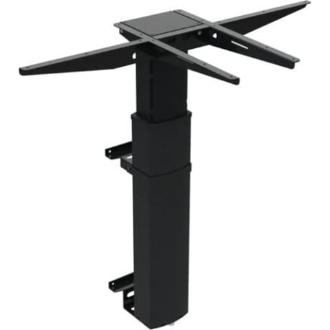 Worktrainer - Conset 501-19 Wall - Wand Schreibtisch - Höhe 68-120 cm - Elektrischer Höhenverstellbarer Gestell - Schwarz