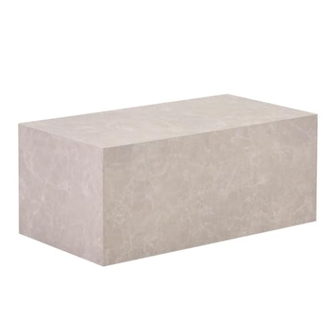 Home Deluxe - Couchtisch Amiri L - Farbe: Beige, Größe: 95 x 50 cm, MDF Platte, bereits fertig montiert I Wohnzimmertisch Beistelltisch Sofatisch