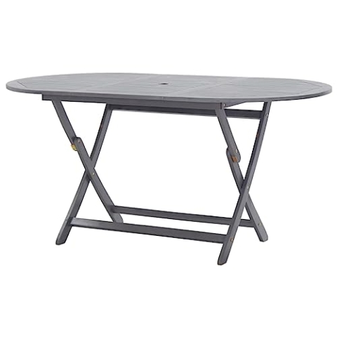 vidaXL Akazienholz Massiv Gartentisch Klappbar Esstisch Klapptisch Terrassentisch Holztisch Gartenmöbel Tisch Terrasse Garten 160x85x75cm
