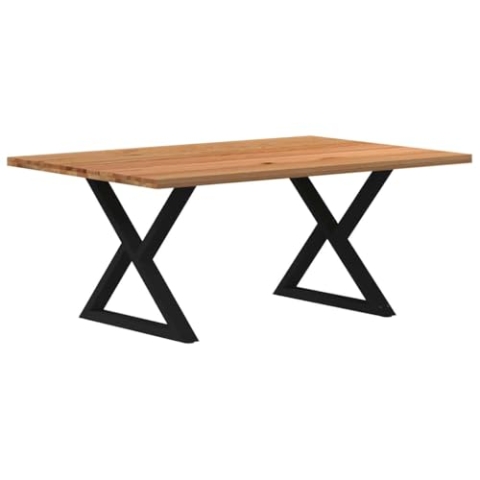 vidaXL Esstisch Hellbraun 180x120x74 cm Massivholz Eiche Rechteckig, Küchentisch, Restauranttisch, Tisch Restaurant, Esszimmertisch, Bistrotisch