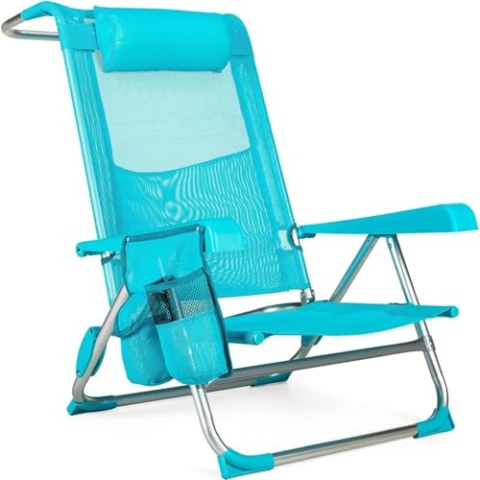 Outtec® Klappbare Gartensessel Sonnenliege - bis 120 kg - Liegestuhl Klappliege Gartenliege Rückenlehne Campingstuhl Strandsessel Strandstuhl