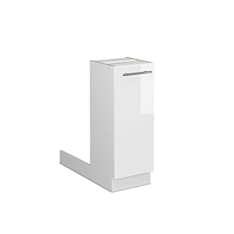 Vicco Kücheninsel Fame-Line, Weiß Hochglanz/Weiß, 30 cm ohne Arbeitsplatte