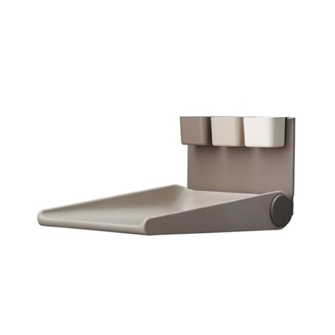 Leander Wally™-Wandwickeltisch Cappuccino - Klappbare Wickelkommode für Wandmontage - Wickeltisch Organizer fürs Babyzimmer - Ergonomisch & Platzsparend
