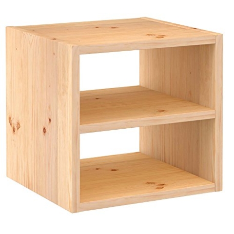 ASTIGARRAGA KIT LINE DMC12099 Modulares Regal, 1 Eimer + Zwischenboden Serie Dinamic Tiefe 33 cm Kiefer massiv, Bunt, 175x76.7x43 cm