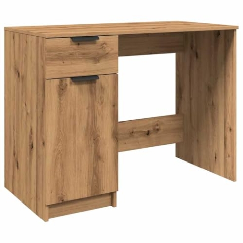 vidaXL Schreibtisch Artisan-Eiche 100x50x75 cm Holzwerkstoff, Bürotisch, Arbeitstisch, Schreibtisch mit Stauraum, Computertisch