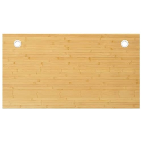 vidaXL Schreibtischplatte, Tischplatte mit Kabelloch, Ersatztischplatte für Esstisch Schreibtisch, Esstischplatte Bambustischplatte, Bambus