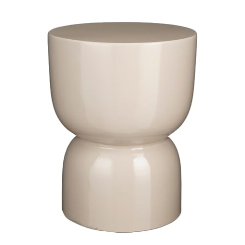MICA Decorations Stage Beistelltisch - H45 x Ø35 cm - Zement - Beige