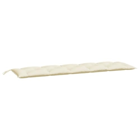 vidaXL Gartenbank-Auflagen 2 STK. Cremeweiß 180x50x7 cm Oxford-Gewebe