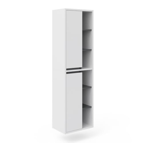 Vicco Badschrank Viola, Badezimmerhochschrank, Weiß, 50 x 170 cm