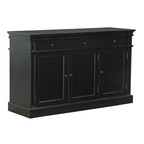 Moebelnet Amaretta Sideboard, Buffet, antik patiniert, schwarz lackiert