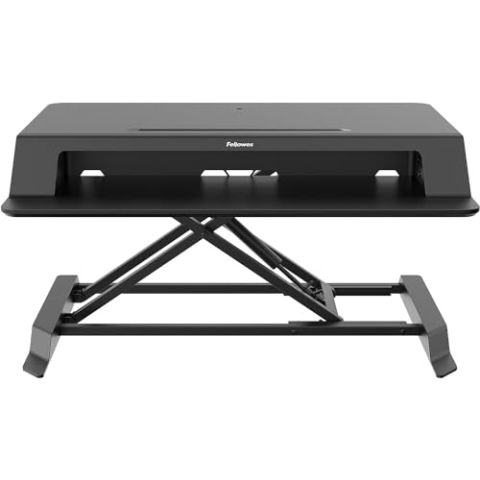 Fellowes Lotus LT höhenverstellbare Sitz-Steh Lösung für den Schreibtisch mit Gasfeder