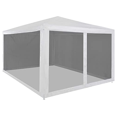 vidaXL Partyzelt mit 4 Seitenwänden 4x3m Gartenzelt Festzelt Pavillon Garten