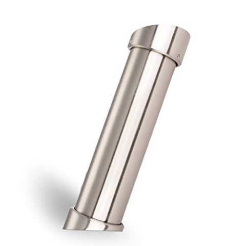 2 Stück Barkonsolen schräg 21° Höhe 200 mm/Ø 50 mm Edelstahloptik Thekenfuß Bar Konsole Tresenfuß von SOTECH