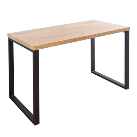 Riess Ambiente Design Laptoptisch Oak Desk Eiche Optik Vintage Gestell Eisen Schwarz Schreibtisch Konsolentisch Büro Tisch