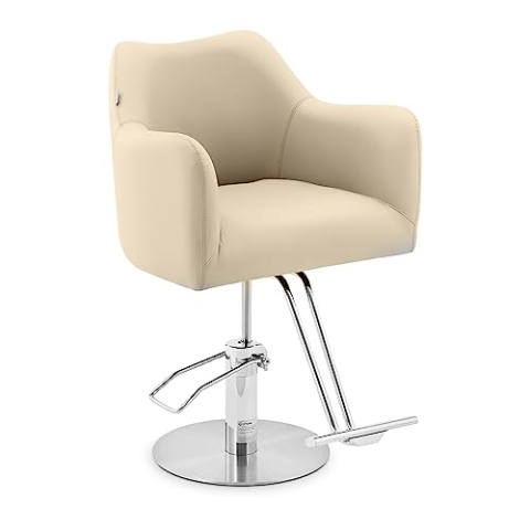 Physa Physa Tilbury BEIGE Friseurstuhl mit Fußstütze Tilbury Beige Barberstuhl Friseursessel Friseurstuhl höhenverstellbar