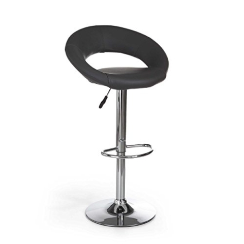 AC Design Furniture 25441 Barhocker 2-er Set Thilde, Kunstleder schwarz, B: 56 x T:50 x H: 100 cm