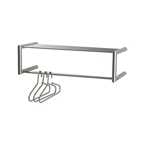 Glatte Garderobe - Nickel