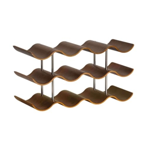 ANDREA HOUSE Weinregal Walnuss 42 x 16 x 23 cm - Marke EAN: 8435304888146