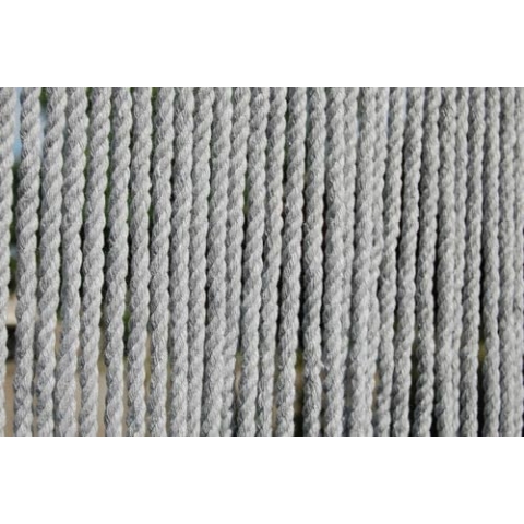 CASA Türvorhang Seil Toulon 2 Fliegenvorhang Insektenvorhang Balkonvorhang Seilvorhang grau, Maße:120 x 230 cm