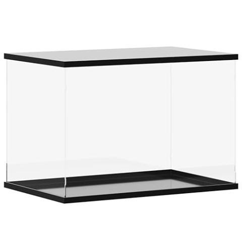 vidaXL Vitrine, Schaukasten Staubschutz, Sammlervitrine für Sammlerstücke Spielzeug Figuren, Ausstellungsbox Acrylbox, Transparent Acryl