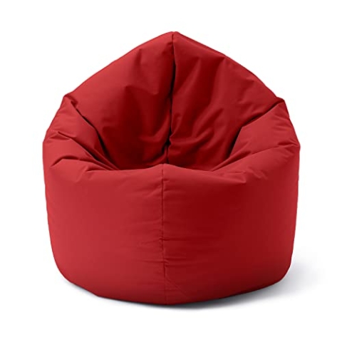 Lumaland Sitzsack Drops: runder Sitzsack (300 L) mit 2-in-1-Funktion für bequemes Sitzen & Liegen | Der Doppelagent für Relax-Momente in- & Outdoor I Mit anpassungsfähiger EPS-Füllung | Ø 120 x 75 cm