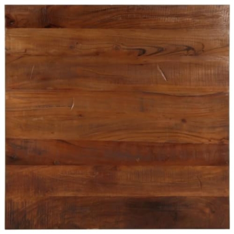 vidaXL Tischplatte, Holzplatte Quadratisch, Massivholzplatte für Tisch Esstisch Couchtisch, Ersatztischplatte, 70x70x2,5cm Altholz Massiv