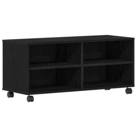 vidaXL TV-Schrank Schwarz 90x35x35 cm Holzwerkstoff